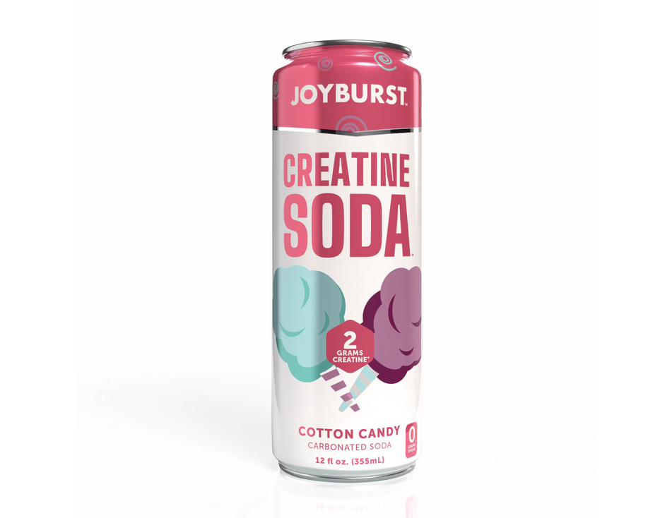 Joyburst Creatine Soda Cotton Candy 12fl oz Can