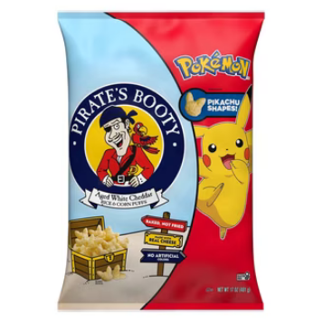 Pirates Booty Pokemon Aged White Cheddar Pufs 0.5oz
