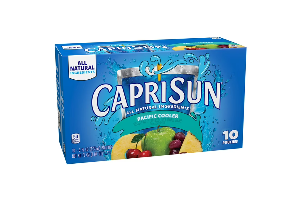 Capri Sun Pacific Cooler Flavored with Other Natural Flavor Juice Drink Blend, 10 Pouches