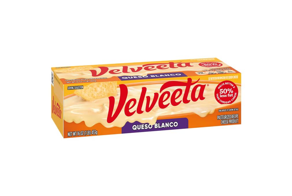 Velveeta Queso Blanco Pasteurized Recipe Cheese Product, 16 oz Block