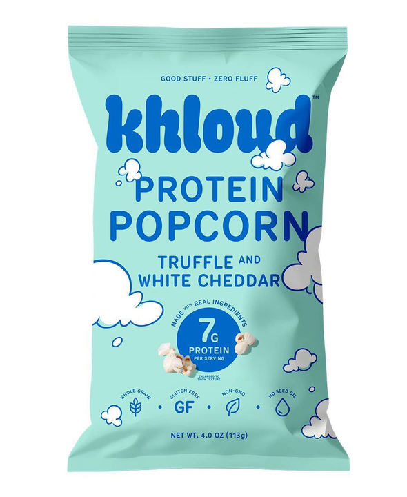 Khloud Truffle and White Cheddar Protein Popcorn - 4oz