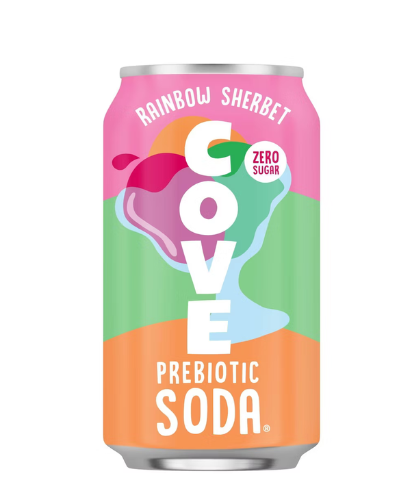 Cove Rainbow Sherbert Prebiotic Soda - 12 fl oz: Zero Sugar