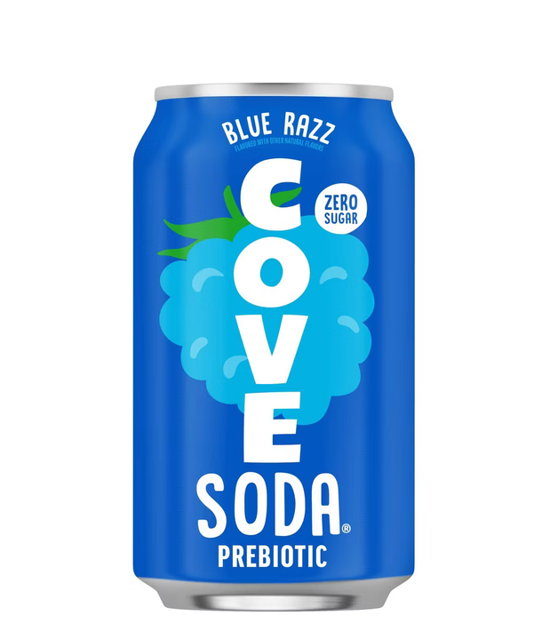 Cove Blue Razz Prebiotic Soda - 12 fl oz: Zero Sugar