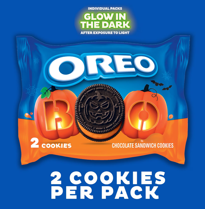 OREO Fall Treats Orange Creme Sandwich Cookies, 1.02 oz