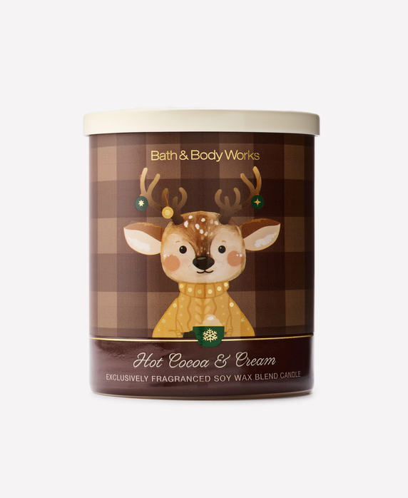 Hot Cocoa &amp; Cream Single Wick Candle