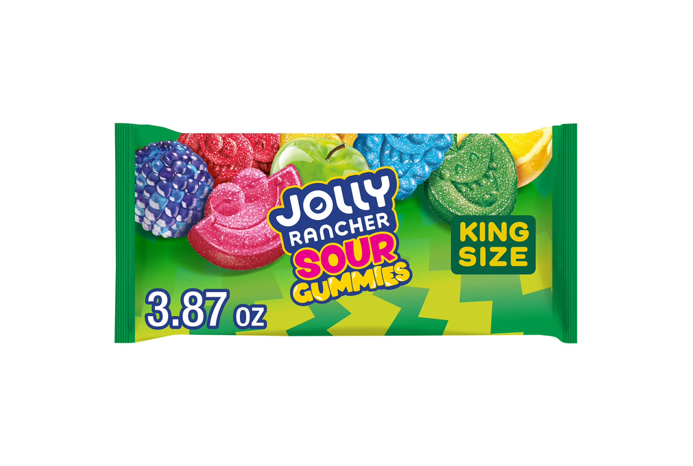 JOLLY RANCHER Gummies Sour Original Flavors King Size 3.87oz