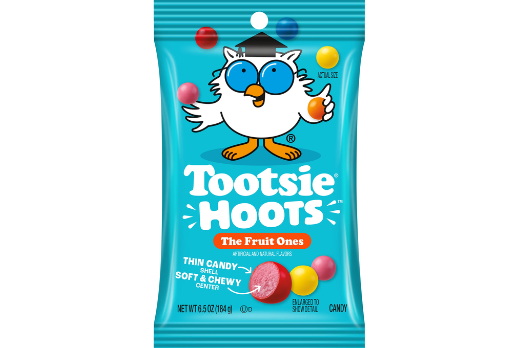 Tootsie Hoots Fruit Chewy Candy 6.5 oz Bag, Allergy-Friendly