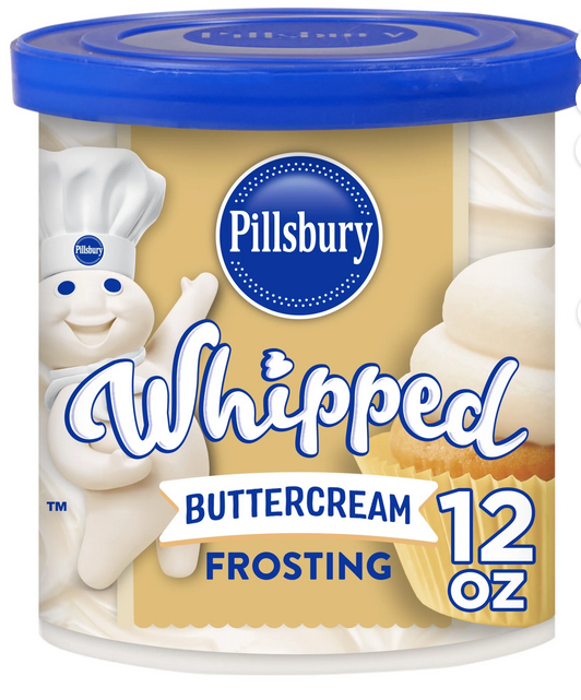 Pillsbury Whipped Buttercream Frosting, 12 oz Tub