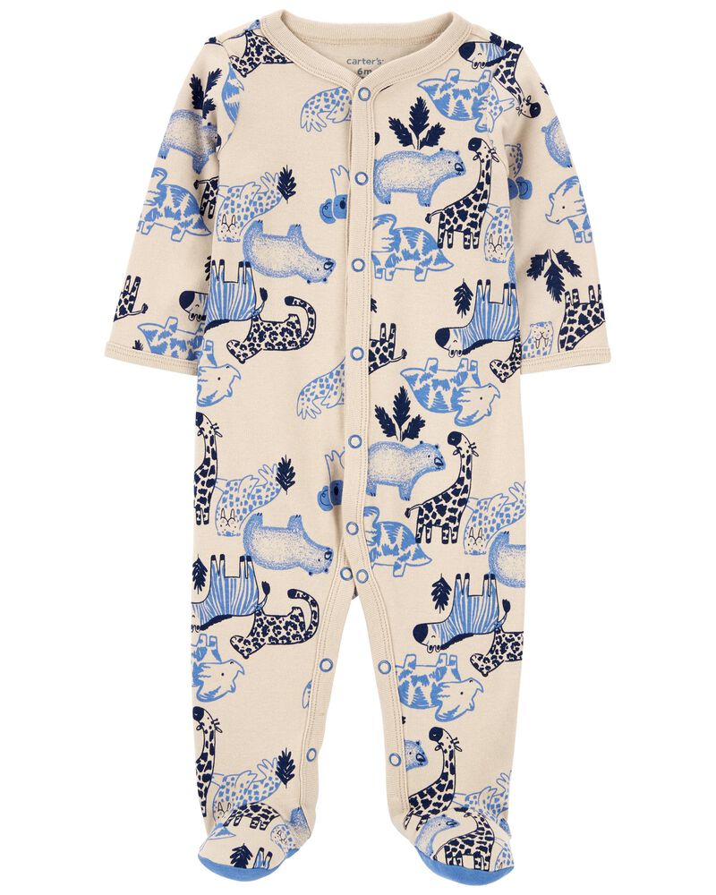 Carters Baby Safari Snap-Up Cotton Sleep &amp; Play