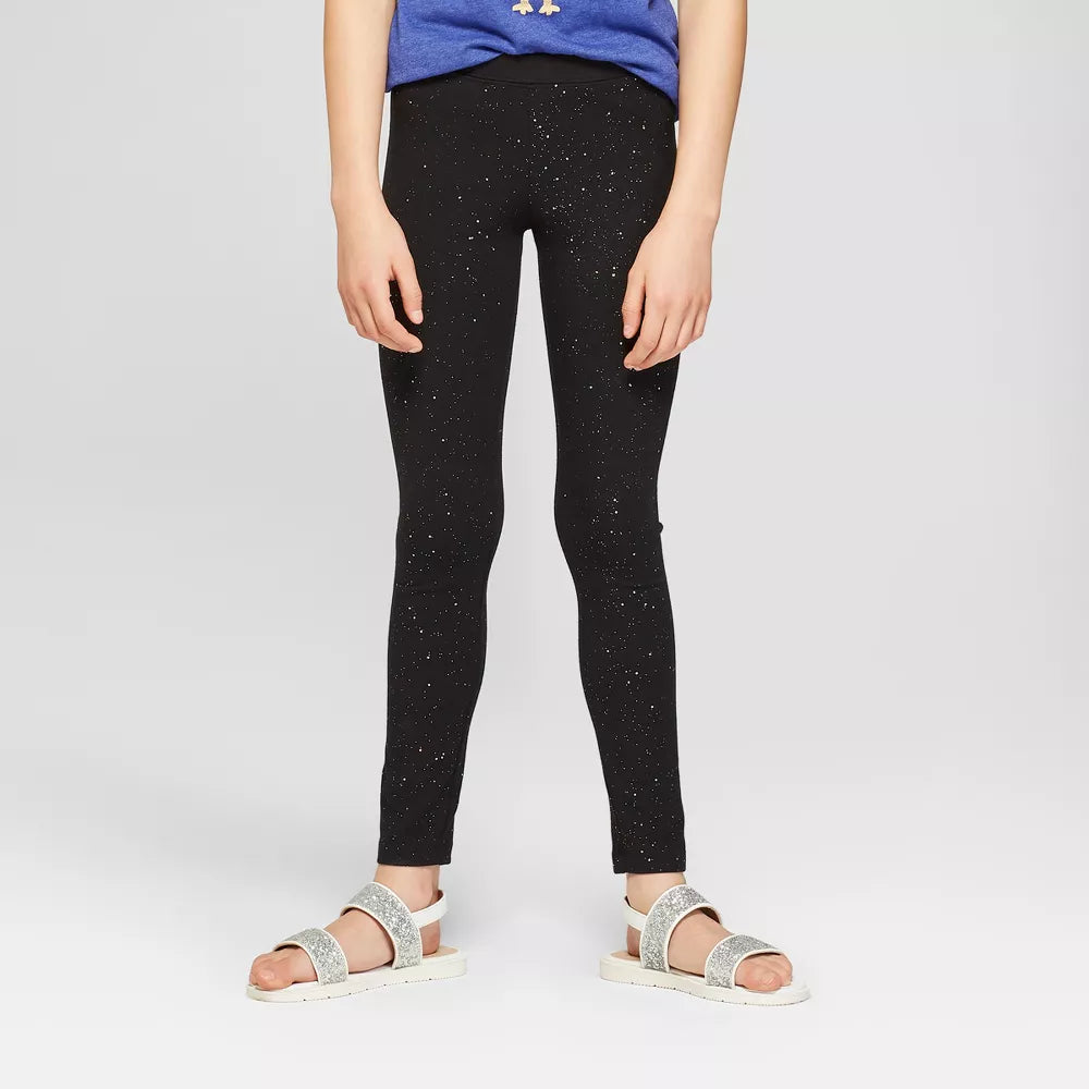 Girls Cat &amp; Jack Sparkle Leggings